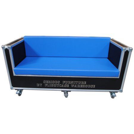 3 Seater Wood and Leather Sofa with Corporate Branding